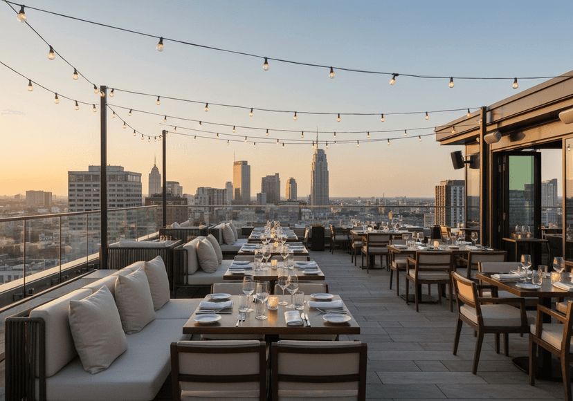 Premium rooftop venue